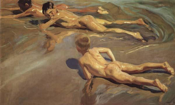 Joaquin Sorolla Y Bastida Children on the Beach